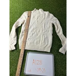 Goelia Women's 100% Wool Cream Sweater